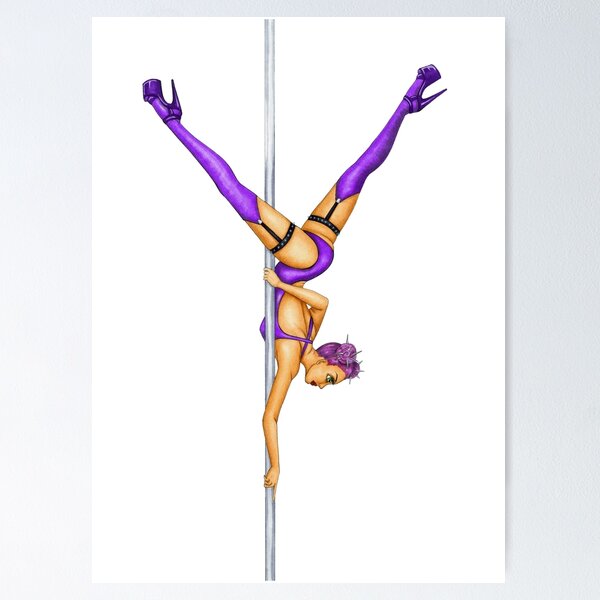 Pole Dancer ART PRINT Pole Dancing, Dance, Gift for her, Woman, Girl, Wall  Art, Home Decor