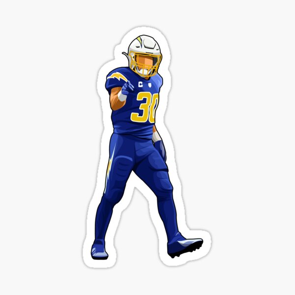 Austin Ekeler LOS ANGELES CHARGERS PIXEL ART 1 Poster by Joe