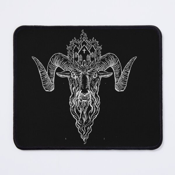 Item preview, Burning Church Baphomet designed and sold by ShayneoftheDead.