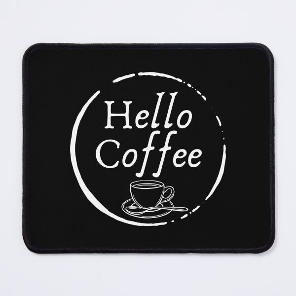 Item preview, Hello Coffee (white) designed and sold by Elvira Hyvönen.
