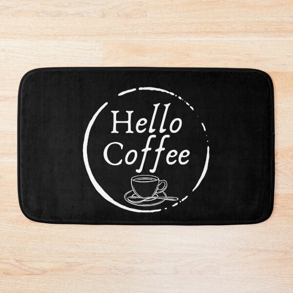 Item preview, Hello Coffee (white) designed and sold by Elvira Hyvönen.