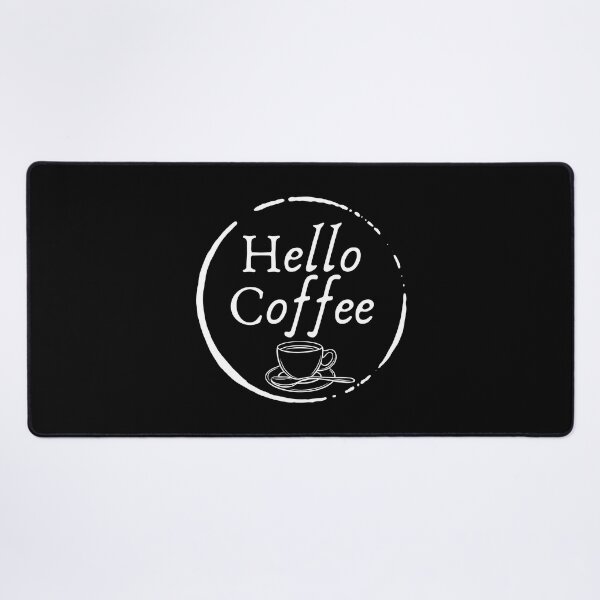 Item preview, Hello Coffee (white) designed and sold by Elvira Hyvönen.