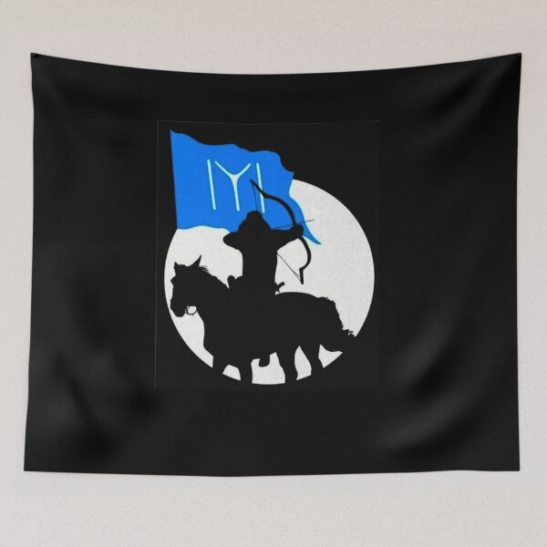 Item preview, Kayi Alp with flag. designed and sold by Trending Art.