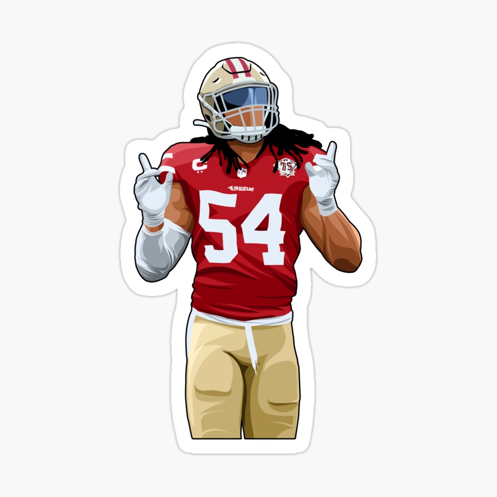 Fred Warner Poster San Francisco 49ers Art Print Minimalist 