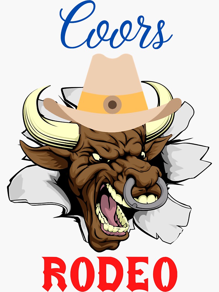 "Coors Banquet Rodeo Logo Distressed" Sticker for Sale by sarffixwan