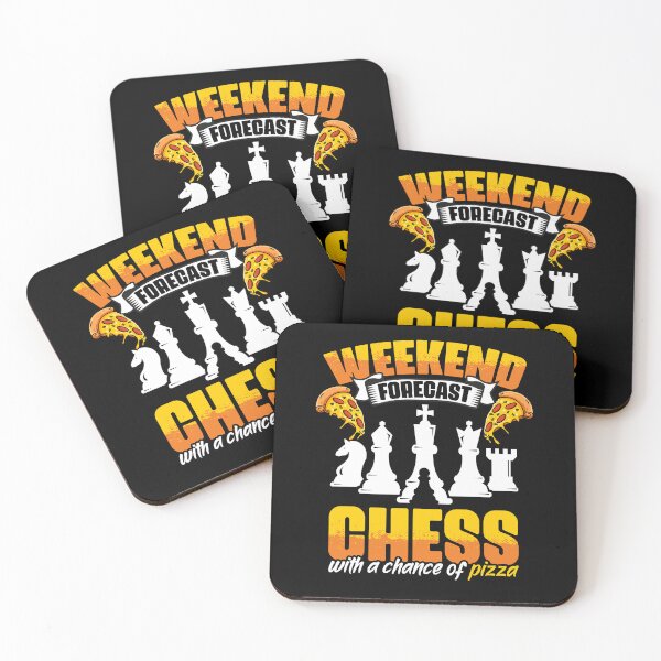 Item preview, Weekend Forecast Funny Chess Game Enthusiast For Pizza Lover designed and sold by Nessshirts.