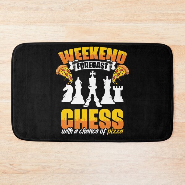 Item preview, Weekend Forecast Funny Chess Game Enthusiast For Pizza Lover designed and sold by Nessshirts.