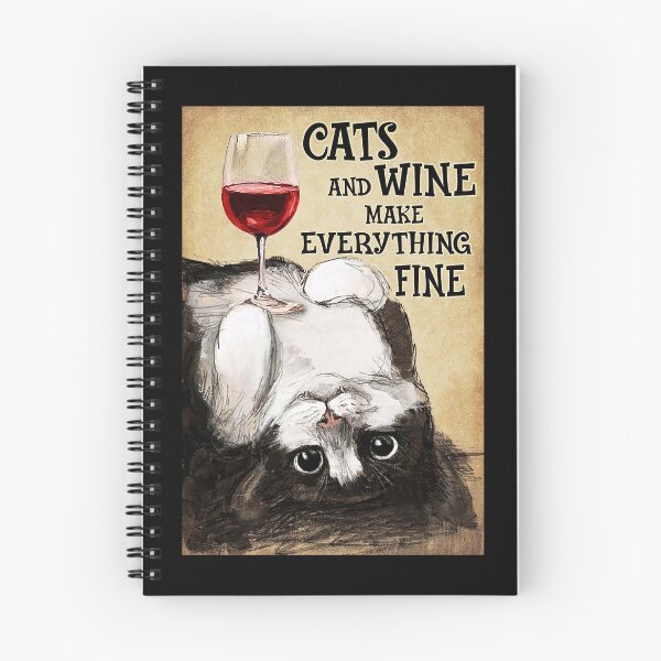 Item preview, Los gatos y el vino lo hacen todo bien. designed and sold by ADAMANDREWSAU.
