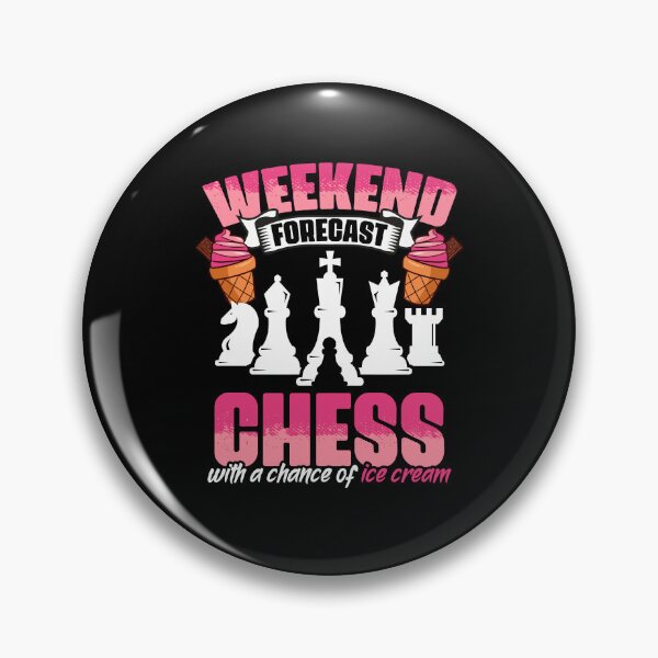 Item preview, Weekend Forecast Funny Chess Game Humor For Ice Cream Lover designed and sold by Nessshirts.