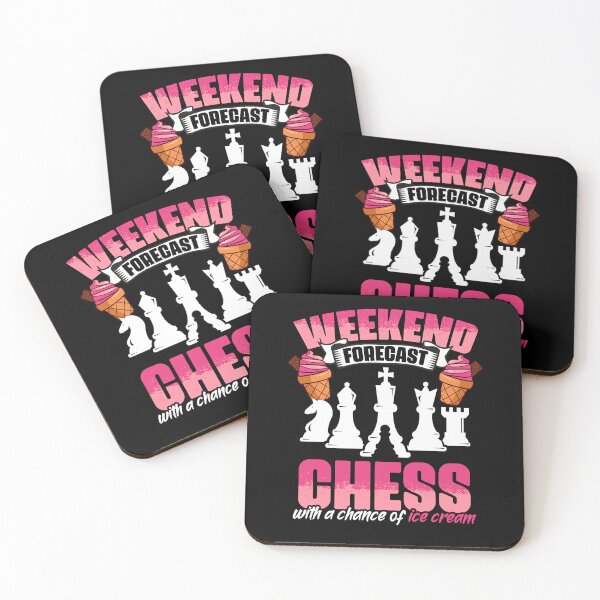 Item preview, Weekend Forecast Funny Chess Game Humor For Ice Cream Lover designed and sold by Nessshirts.