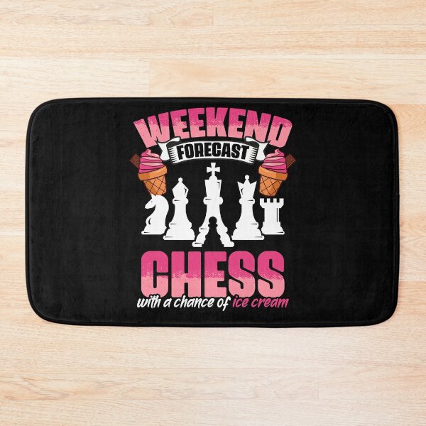 Item preview, Weekend Forecast Funny Chess Game Humor For Ice Cream Lover designed and sold by Nessshirts.