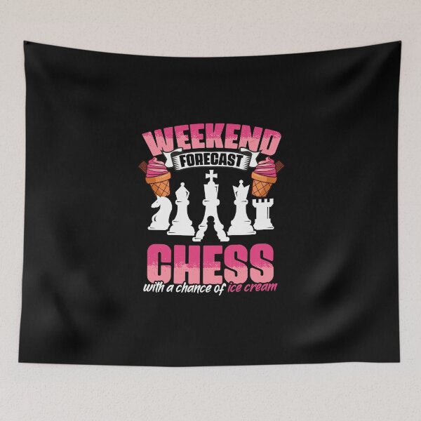Item preview, Weekend Forecast Funny Chess Game Humor For Ice Cream Lover designed and sold by Nessshirts.