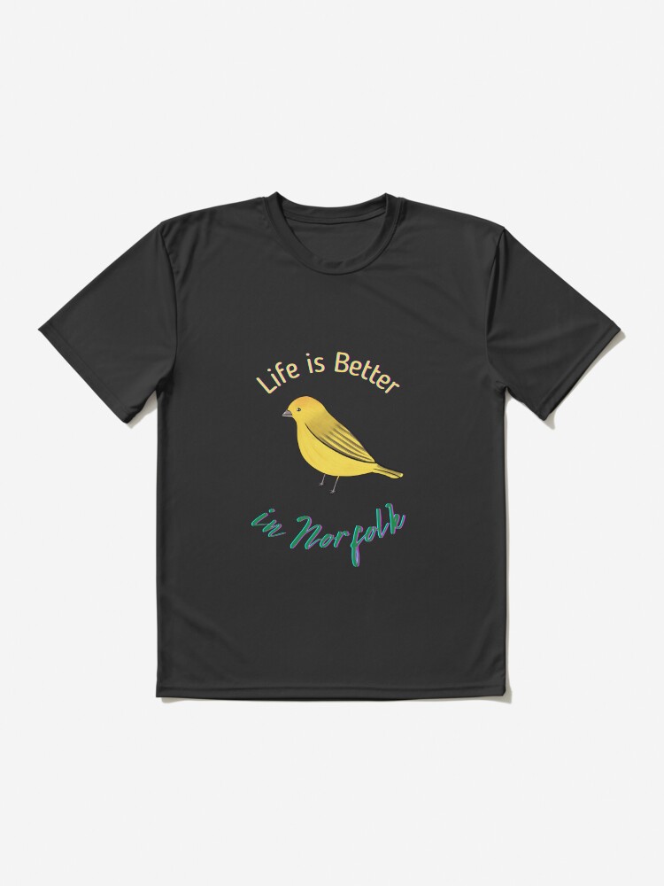 Alternate view of Life is Better in Norfolk - Dark Blue Active T-Shirt