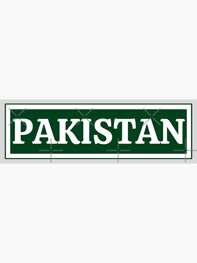  Pakistan Flag Colours Plate Sticker For Sale By FedSherDesign Redbubble