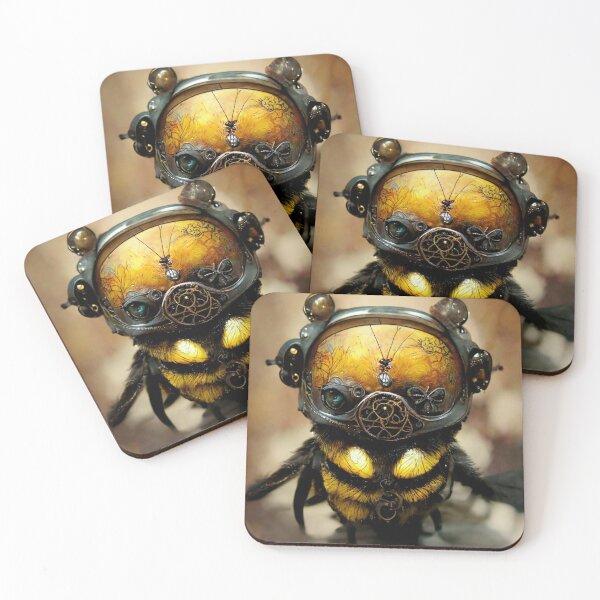 Item preview, Organic bee with helmet designed and sold by Scionic.