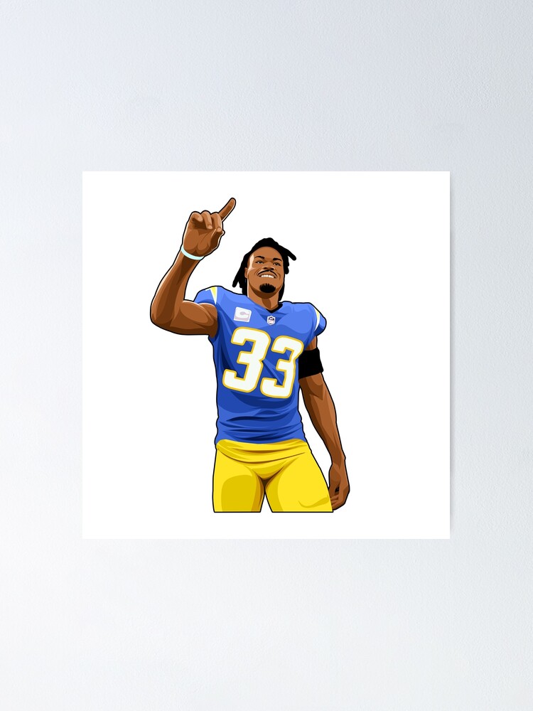 Derwin James #33 Celebrates Poster for Sale by LongStoryPuck