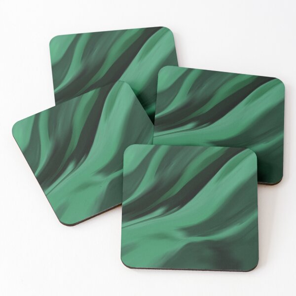 Item preview, Dark Emerald Green Abstract designed and sold by k9printart.