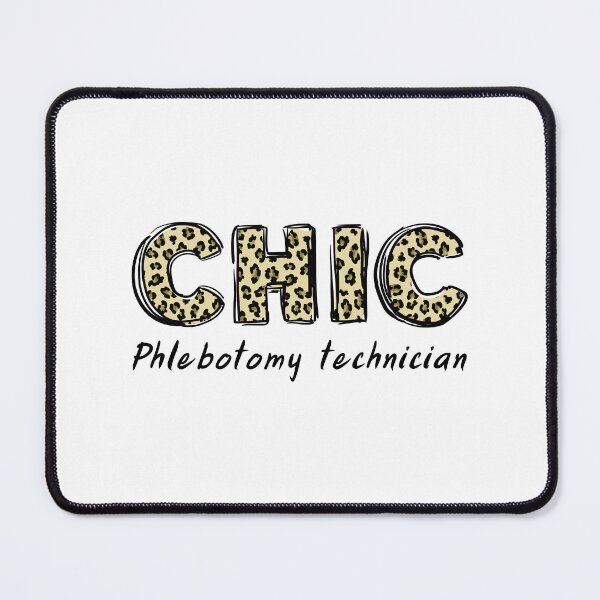Item preview, Chic Phlebotomy Technician leopard designed and sold by Medisigne.