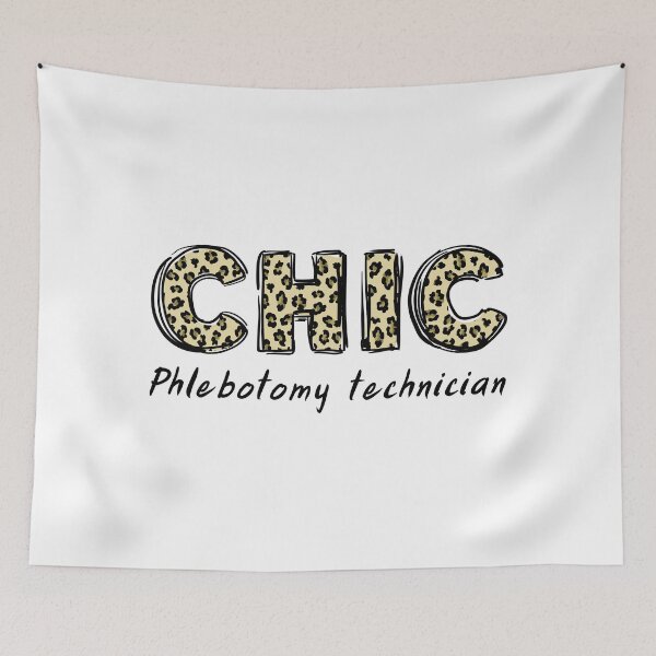 Item preview, Chic Phlebotomy Technician leopard designed and sold by Medisigne.