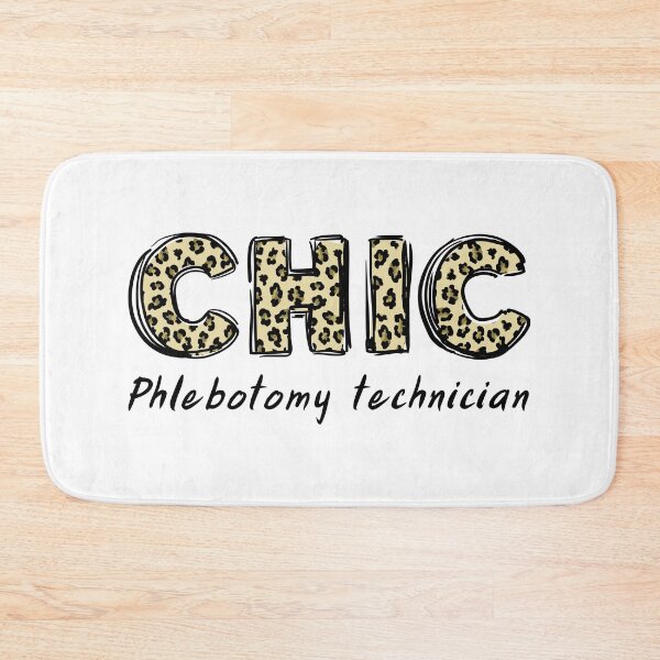Item preview, Chic Phlebotomy Technician leopard designed and sold by Medisigne.