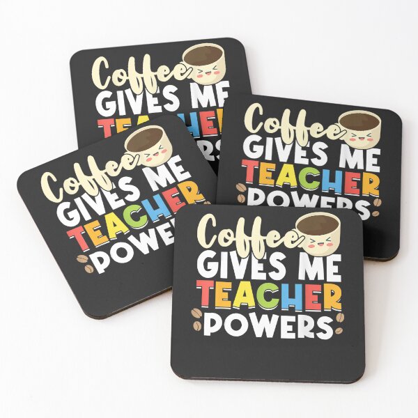 Item preview, Coffee Gives Me Teacher Powers Teach Teaching designed and sold by NaomiTankersly.