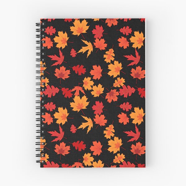 Item preview, Seamless Fall Leaves (Black Background) designed and sold by JadeRyder.