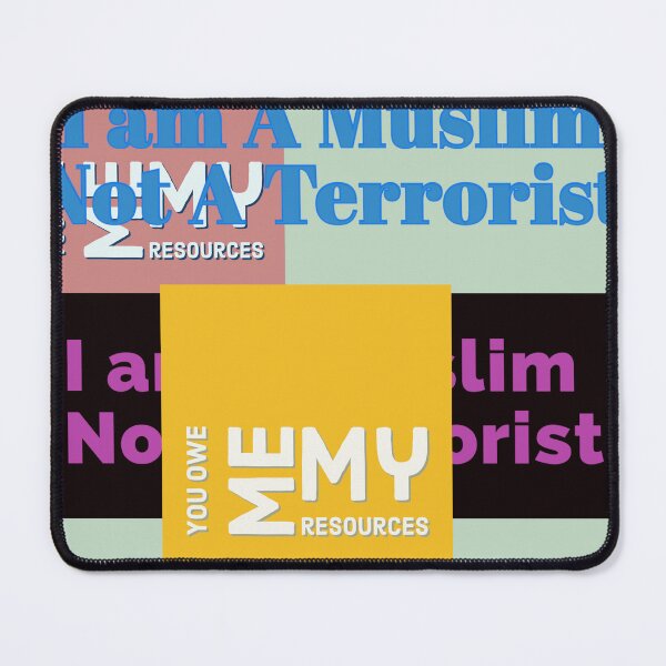 Item preview, I am a Muslim, Not A Terrorist - designed and sold by Desi-Urdu-Arts.