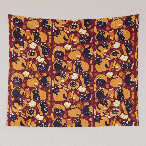 Item preview, Cats, Pumpkins and Books designed and sold by TaylorRoss1.