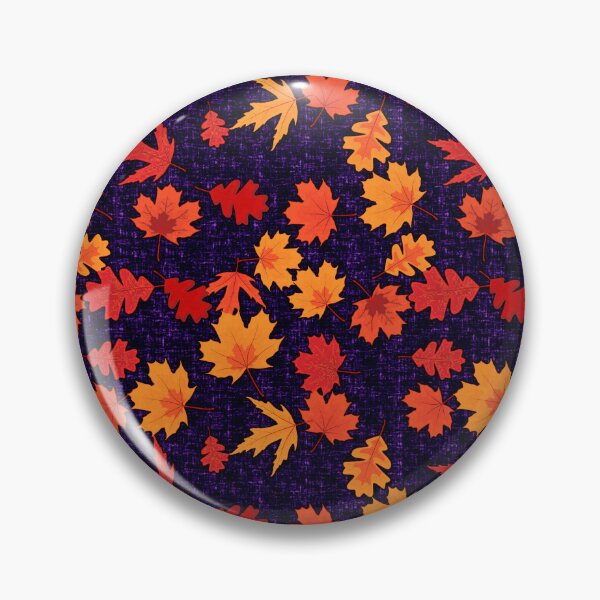 Item preview, Seamless Fall Leaves (Deep Purple Background) designed and sold by JadeRyder.