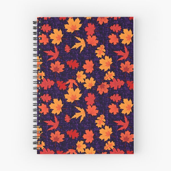 Item preview, Seamless Fall Leaves (Deep Purple Background) designed and sold by JadeRyder.