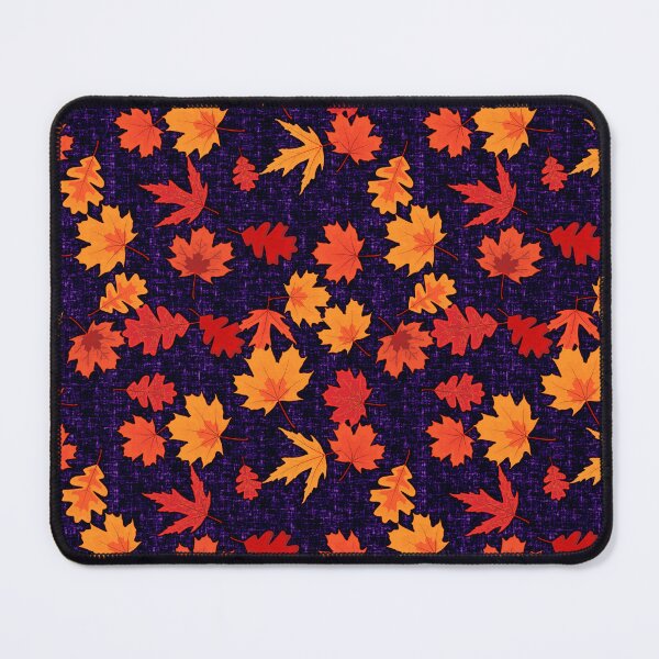 Item preview, Seamless Fall Leaves (Deep Purple Background) designed and sold by JadeRyder.