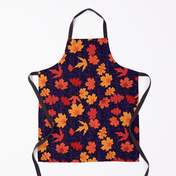 Item preview, Seamless Fall Leaves (Deep Purple Background) designed and sold by JadeRyder.