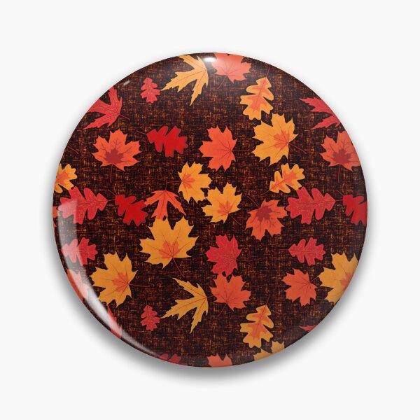 Item preview, Seamless Fall Leaves (Burnt Orange Background) designed and sold by JadeRyder.