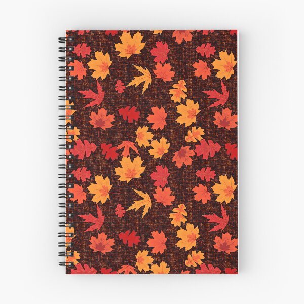 Item preview, Seamless Fall Leaves (Burnt Orange Background) designed and sold by JadeRyder.