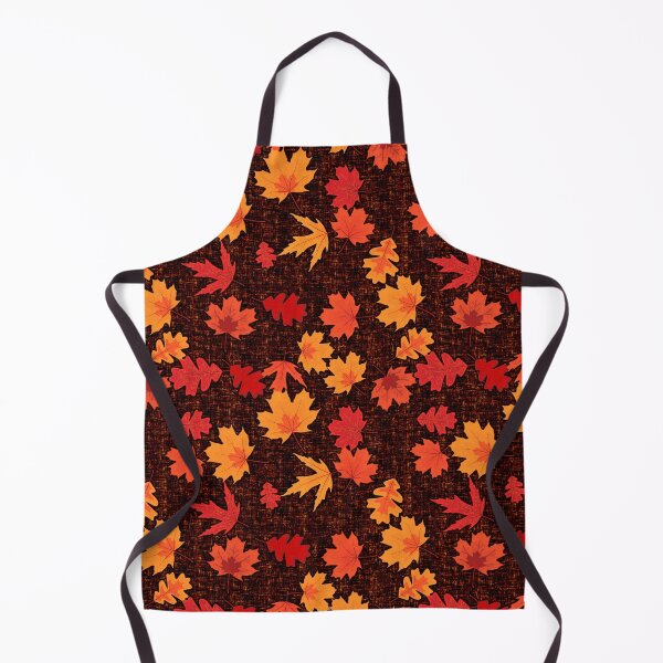 Item preview, Seamless Fall Leaves (Burnt Orange Background) designed and sold by JadeRyder.