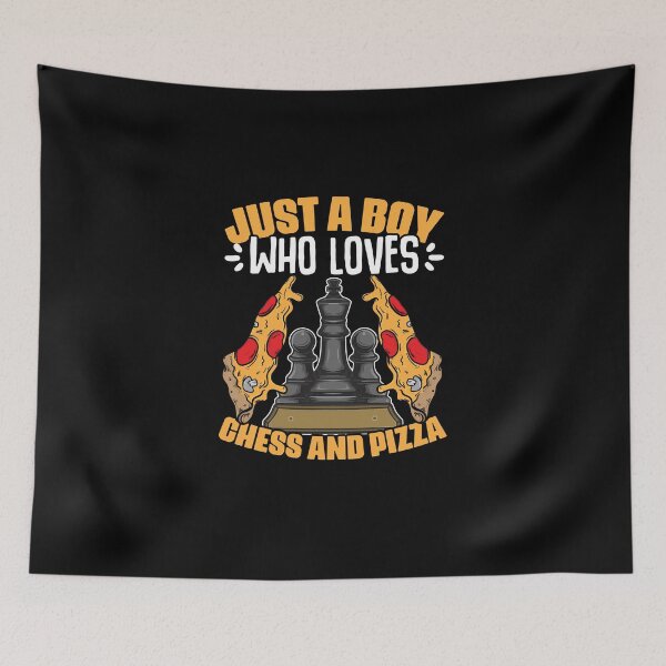 Item preview, Just A Boy Who Loves Funny Chess Board Games For Pizza Lover designed and sold by Nessshirts.