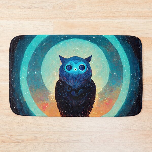 Item preview, Owl in outer space designed and sold by SalogwynLifeArt.