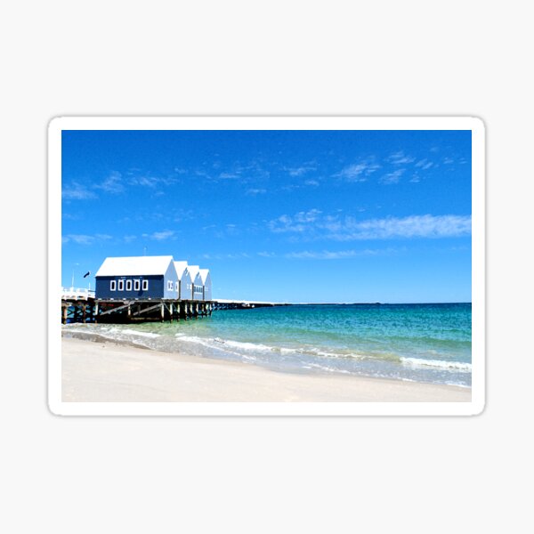 Busselton Jetty Dry Brushed Effect Sticker