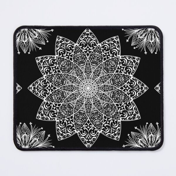 Item preview, Mandala, Magic, Pattern, Flower, Nature, Spring, Black, White, Cute pattern, Relaxing designed and sold by Ellecher23.
