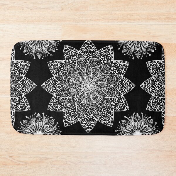 Item preview, Mandala, Magic, Pattern, Flower, Nature, Spring, Black, White, Cute pattern, Relaxing designed and sold by Ellecher23.