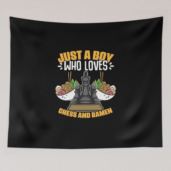 Item preview, Just A Boy Who Loves Funny Chess Board Games For Ramen Lover designed and sold by Nessshirts.