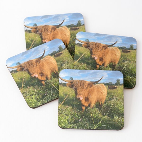 Item preview, Scottish Highland Cattle Cow showing tongue 4018 designed and sold by SaarelaHighland.