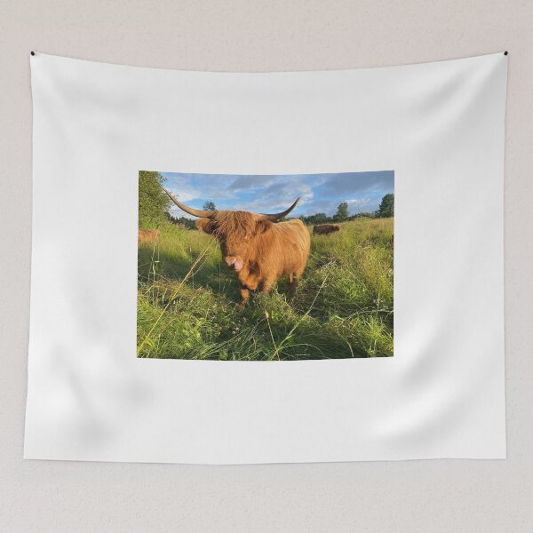 Item preview, Scottish Highland Cattle Cow showing tongue 4018 designed and sold by SaarelaHighland.