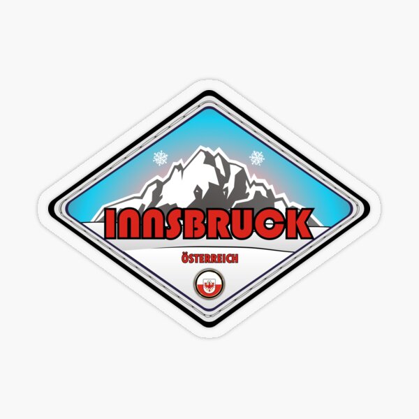 Innsbruck Tirol Österreich Bergsymbol Transparenter Sticker