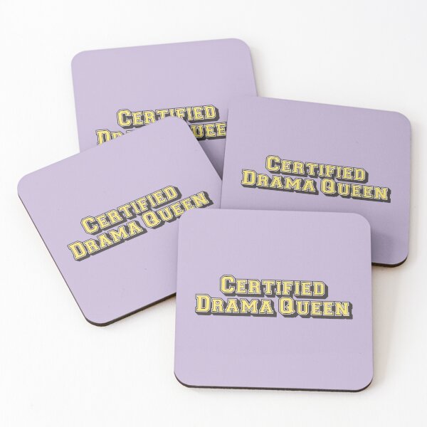 Item preview, Certified drama queen, Yellow Slogan For All Drama Queens designed and sold by TrulyEpoque.