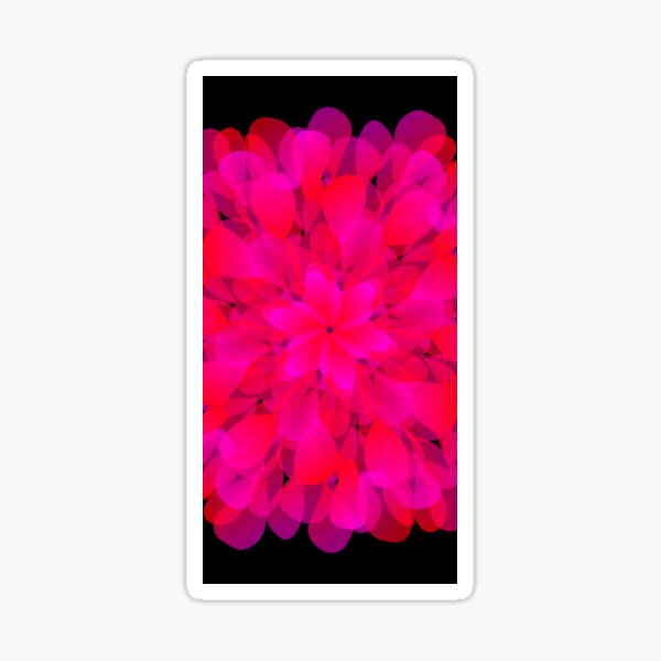 Aperçu de l'œuvre fleur rose et rouge, pétales fanés créée et vendue par artbleed.