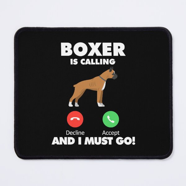 Item preview, Dog Boxer is Calling and I Must Go designed and sold by HelloFromAja.