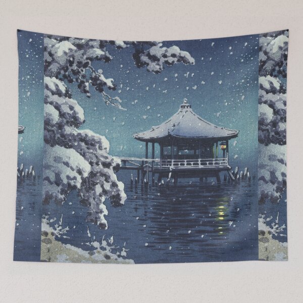 Item preview, Snow at the Ukimido Katada by Tsuchiya Koitsu designed and sold by Takeda-art.