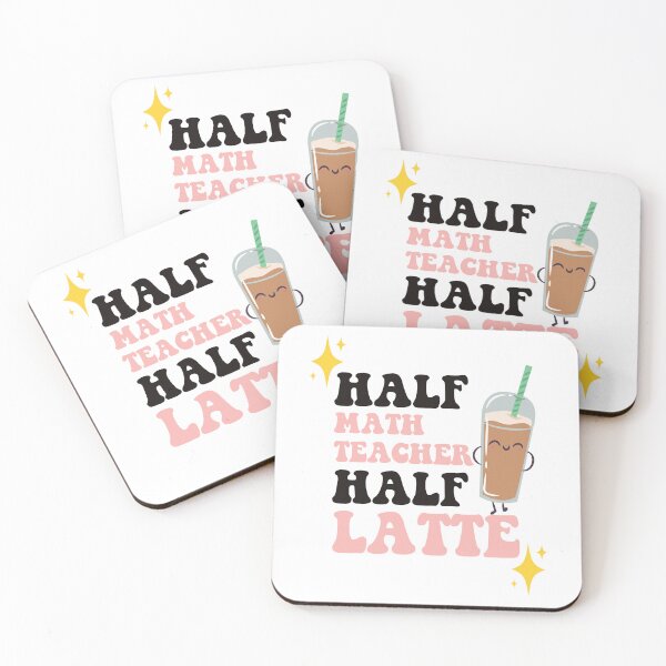 Item preview, Half Math Teacher Half Latte, Cute Coffee Shirt Back To School  designed and sold by Tweizy.