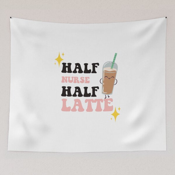 Item preview, Half Nurse Half Latte, Cute Coffee Shirt Back To School  designed and sold by Tweizy.